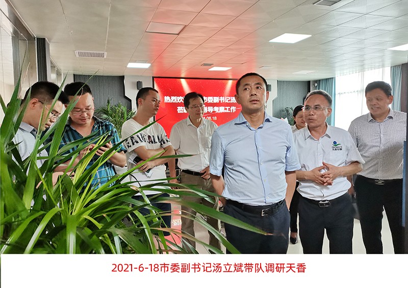 市委副书记汤立斌带队调研天香